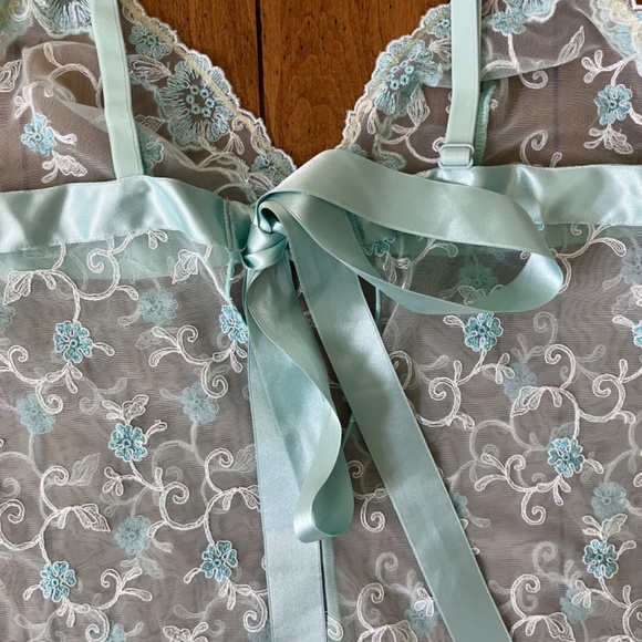 Simone Perele Lacy Babydoll Lingerie Nightgown FR 2 (Small) - Picture 10 of 12